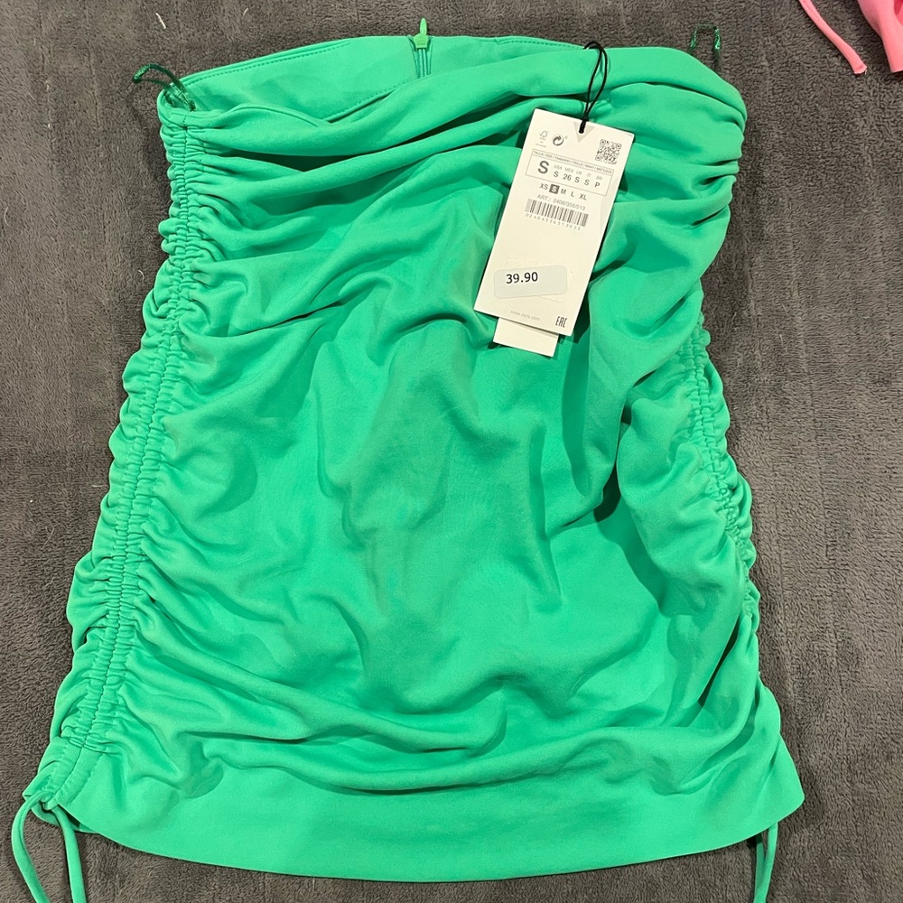 Zara green skirt